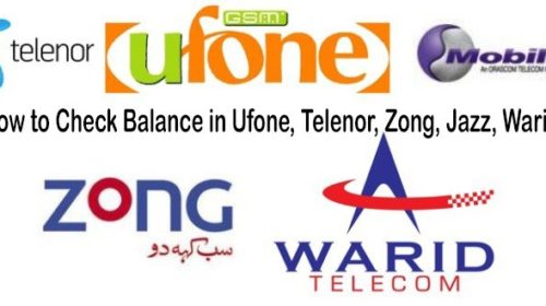 How to Check Balance in Ufone Telenor Zong Jazz Warid