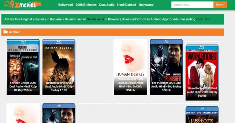 9XMOVIES Bollywood, Hollywood Streaming Platform | Download in 1080p