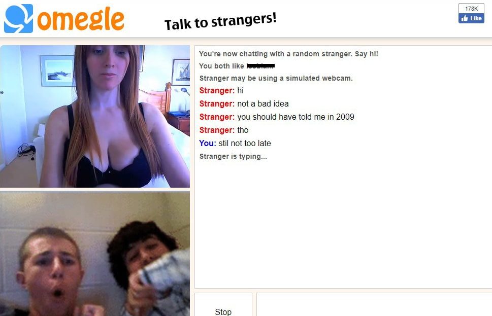 With free text strangers chatting Omegle: Talk