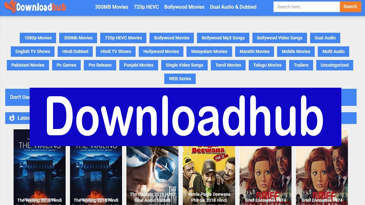 DownloadHub 2022 Latest 300MB Hollywood, Bollywood HD Movies Download for Free