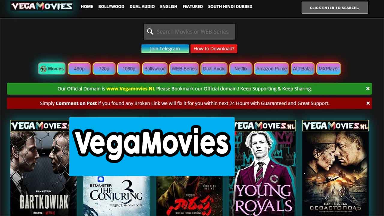 VegaMovies: AllHDmovies 300MB, 480p, 720p, 1080p Movies & Web Series